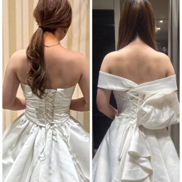 背中のドレスラインBeforeAfter。肩甲骨・背中がスッキリ痩身