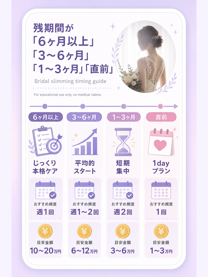 残期間が「6ヶ月以上」「3〜6ヶ月」「1〜3ヶ月」「直前」の4ルート