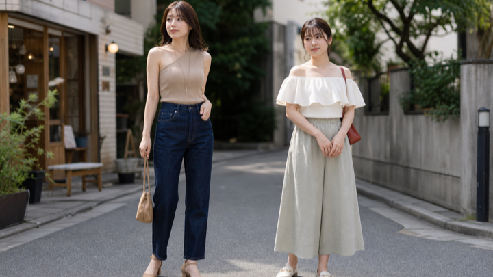 低身長や肩幅が気になる人のコーデの注意点