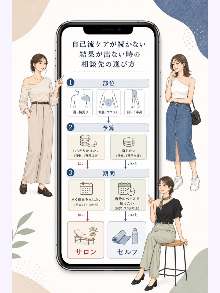 自己流ケアが続かない 結果が出ない時の相談先の選び方