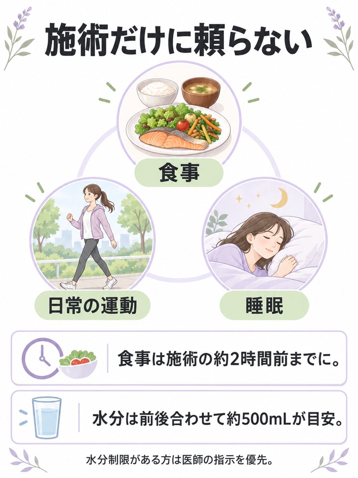 食事や生活習慣と組み合わせることが前提になる理由
