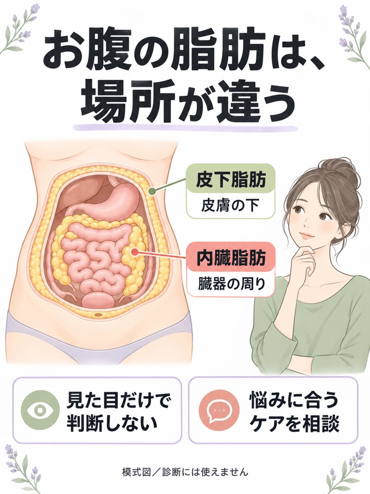 内臓脂肪やぽっこりお腹が気になるケース