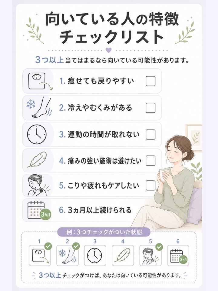 ウィンバックが向いている人の特徴チェックリスト