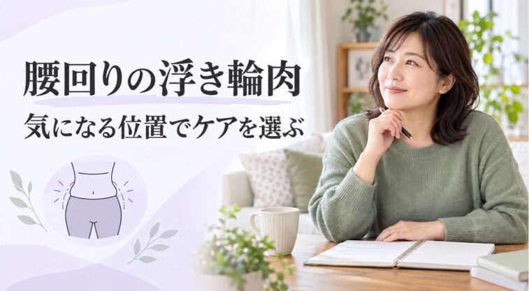 腰回りの浮き輪肉を気になる位置から考える記事のアイキャッチ