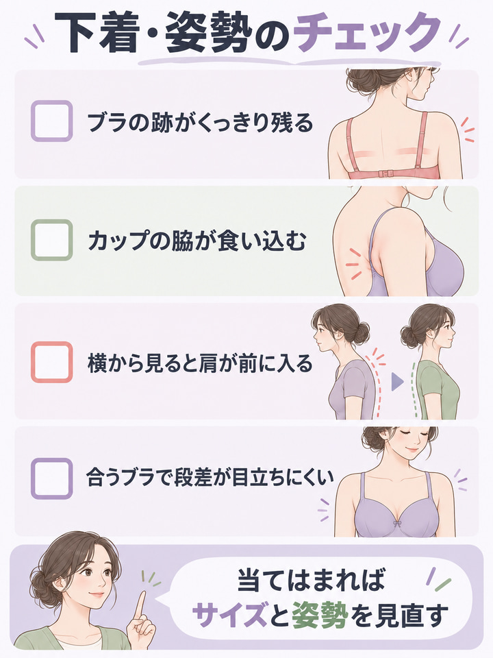 下着・姿勢タイプに当てはまるサイン