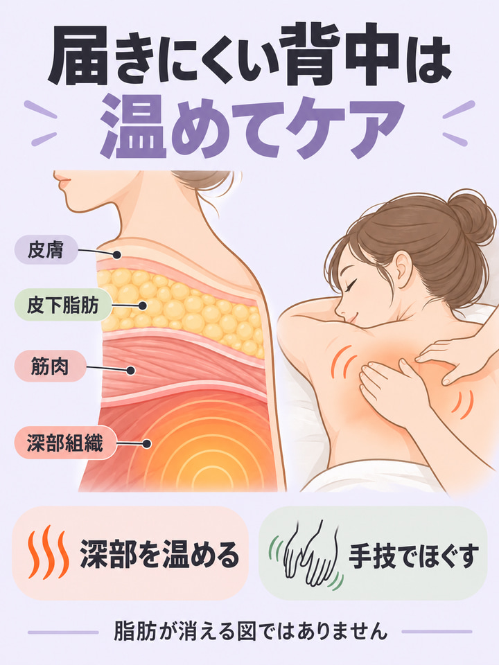 ブラの上下や腰の上に、脂肪やむくみがついている人に向く理由