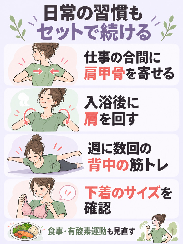 エステと並行して続けたい、日常の習慣