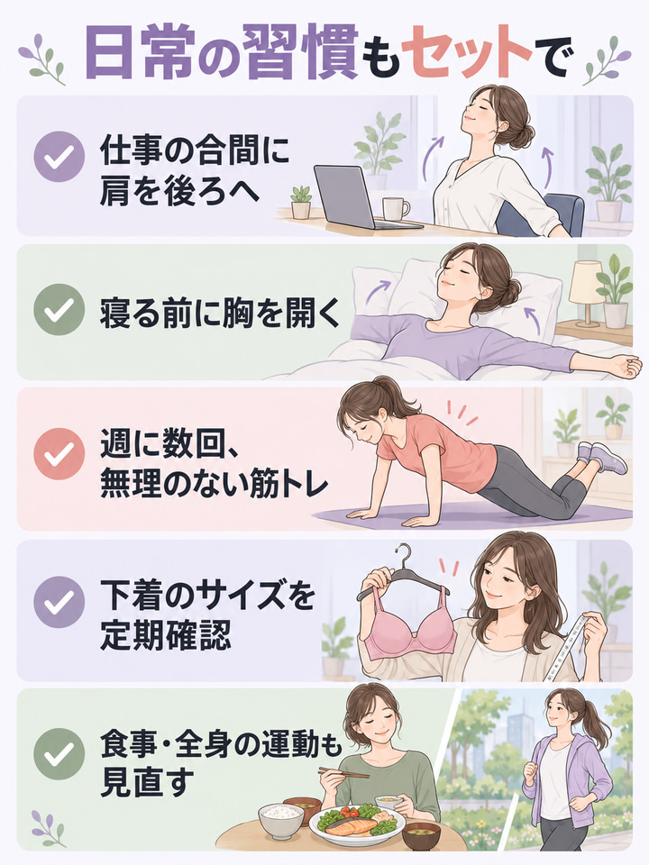 エステと並行して続けたい、日常の習慣